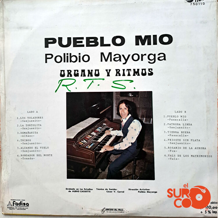 Polibio Mayorga - Pueblo Mío Vinilo