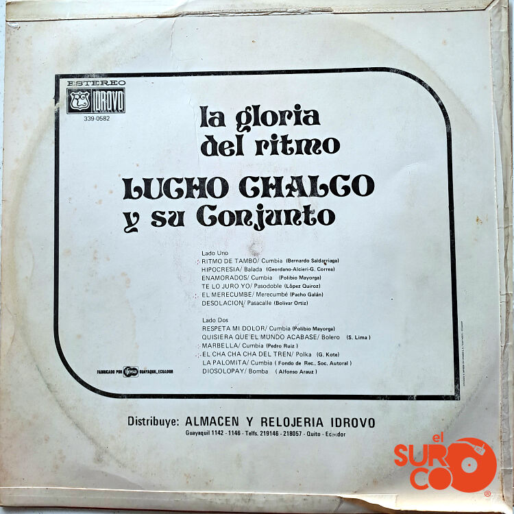 Lucho Chalco - La Gloria Del Ritmo Vinilo