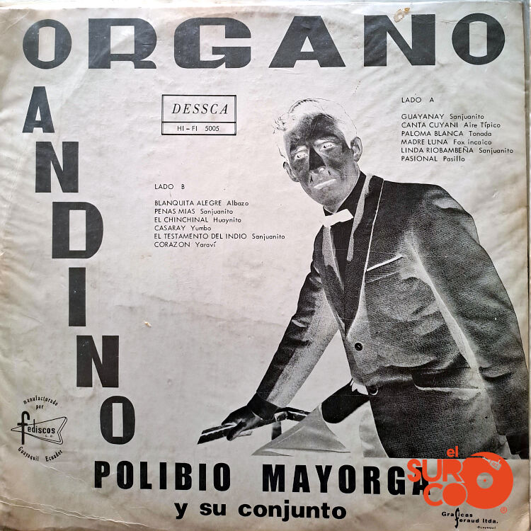 Polibio Mayorga - Órgano Andino Vinilo