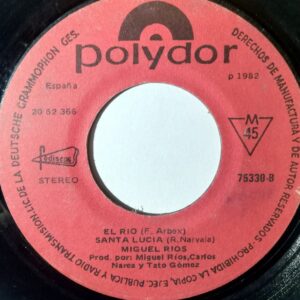 Disco de Vinilo Miguel Rios - Bienvenidos / El Río / Santa Lucía Vinyl Record