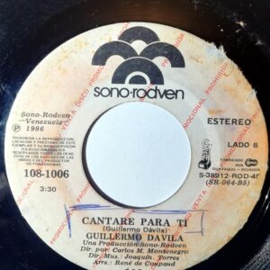 Disco de Vinilo Guillermo Dávila - Enamorándome Más De Ti / Cantaré Para Ti Vinyl Record