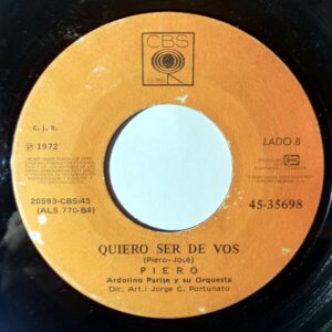 Disco de Vinilo Piero - Los Americanos / Quiero Ser De Vos Vinyl Record
