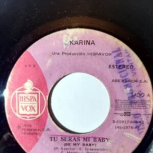 Disco de Vinilo Karina - Tu Serás Mi Baby / Luna Blanca Vinyl Record