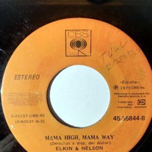 Disco de Vinilo Elkin & Nelson - Jíbaro / Mama High, Mama Way Vinyl Record