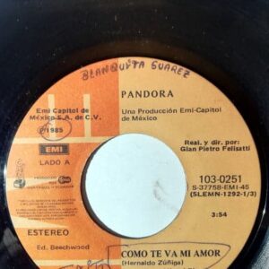 Disco de Vinilo Pandora - Como Te Va Mi Amor / Cuando No Estas Conmigo Vinyl Record