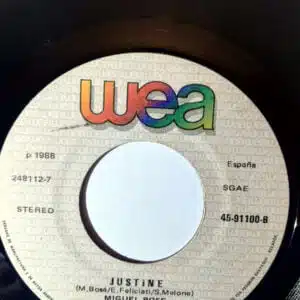 Disco de Vinilo Miguel Bosé - Como Un Lobo / Justine Vinyl Record