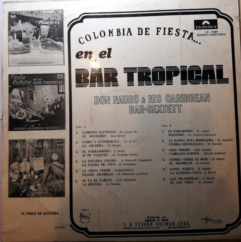 Disco de Vinilo Don Nauro - Colombia De Fiesta En El Bar Tropical Vinyl Record