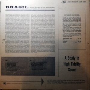 Disco de Vinilo Juca Mestre And His Brasileiros - Bossa Nova – Sambas – Marchas Vinyl Record