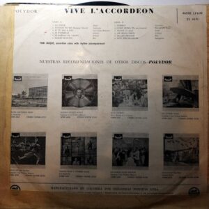 Disco de Vinilo Toni Jacque - Vive L’accordeon Vinyl Record