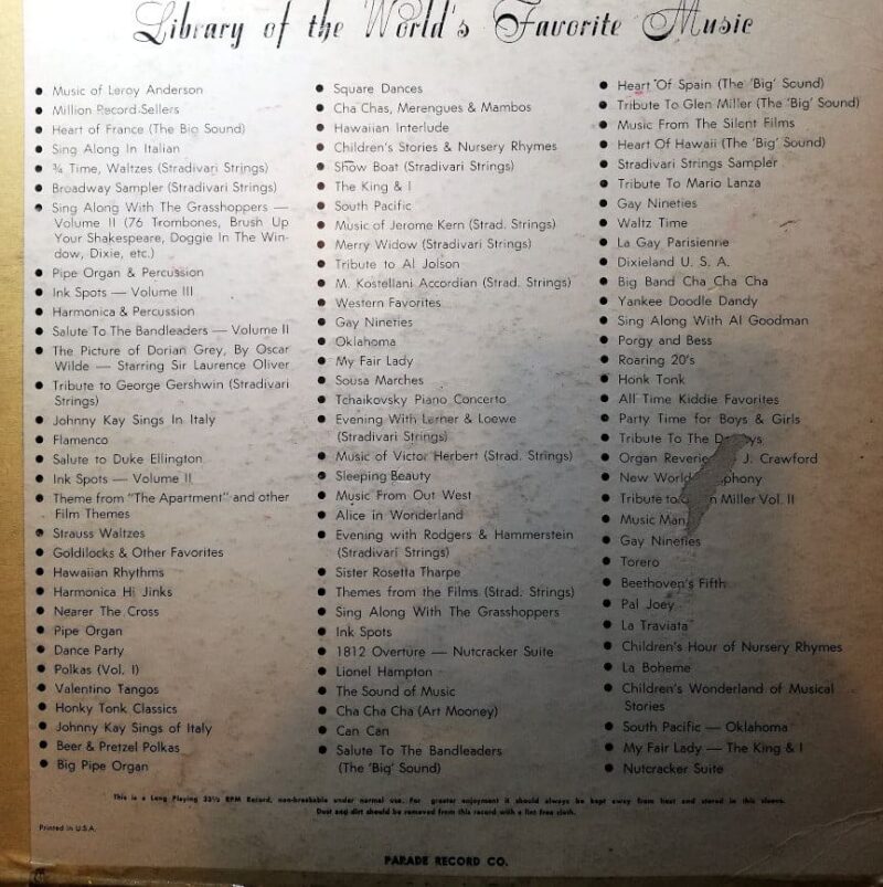 Disco de Vinilo Eddy Manson - Harmónica & Percussion Vinyl Record