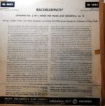 Disco de Vinilo Rachmaninoff - Concerto No. 2 In C Minor For Piano And Orchestra Vinyl Record
