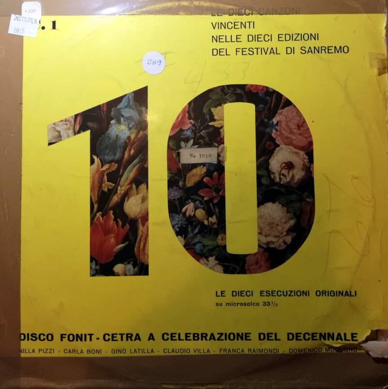 Disco de Vinilo Varios - Le Direct Cazoni Del Festival Di Sanremo Vinyl Record
