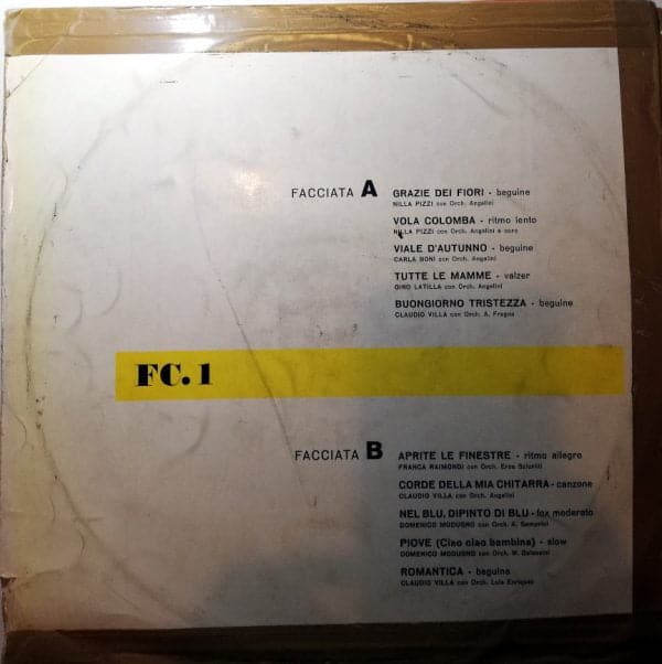 Disco de Vinilo Varios - Le Direct Cazoni Del Festival Di Sanremo Vinyl Record