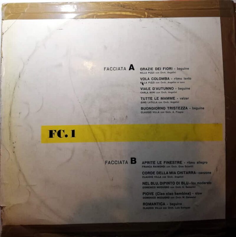 Disco de Vinilo Varios - Le Direct Cazoni Del Festival Di Sanremo Vinyl Record