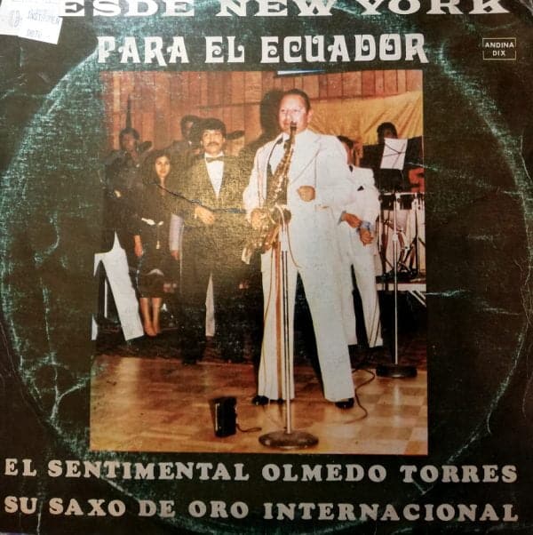Disco de Vinilo Olmedo Torres - El Sentimental Olmedo Torres Y Su Saxo De Oro Internacional Vinyl Record