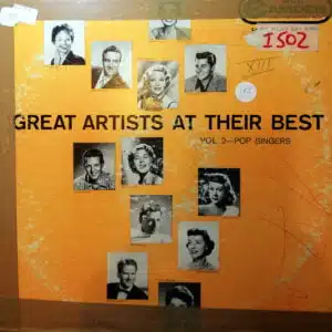 Disco de Vinilo Varios - Great Artists At Their Best Vol 2 Pop Singers Vinyl Record