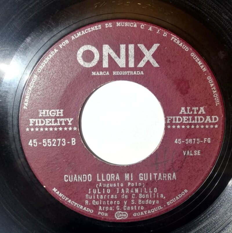 Disco de Vinilo Julio Jaramillo - Despecho / Cuando Llora Mi Guitarra Vinyl Record