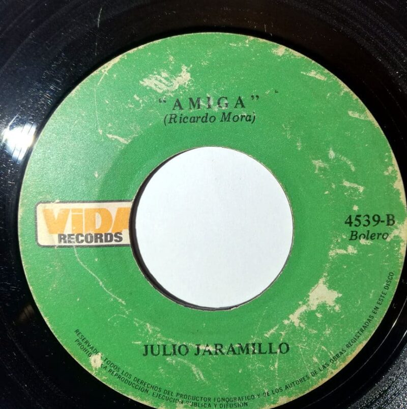Disco de Vinilo Julio Jaramillo - Allá / Amiga Vinyl Record