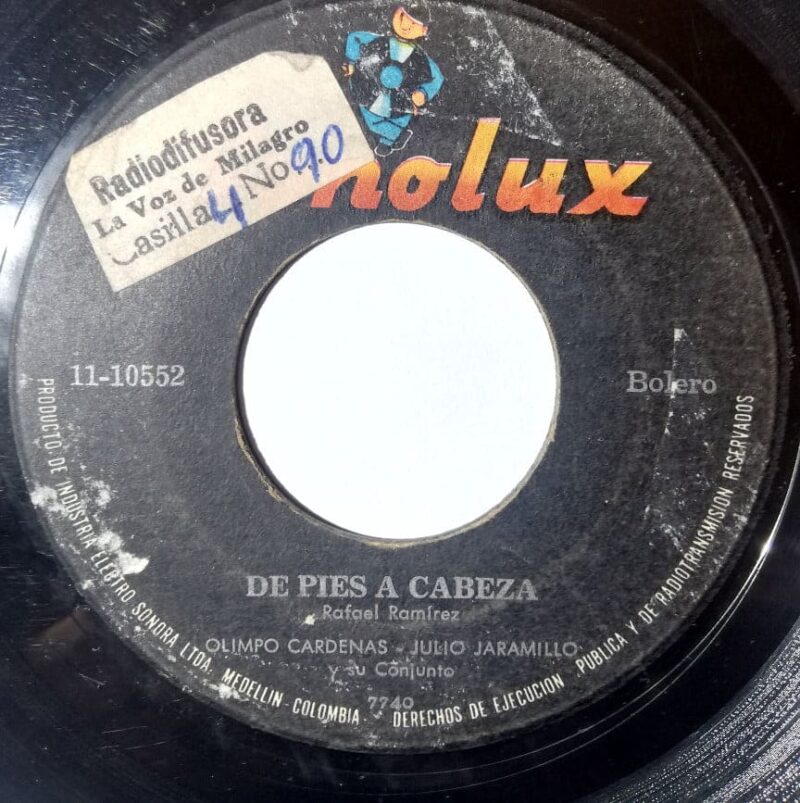 Disco de Vinilo Julio Jaramillo - De Pies A Cabeza / Paloma Blanca Vinyl Record
