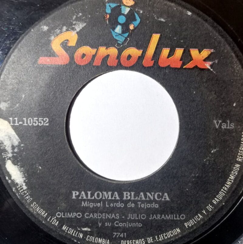 Disco de Vinilo Julio Jaramillo - De Pies A Cabeza / Paloma Blanca Vinyl Record