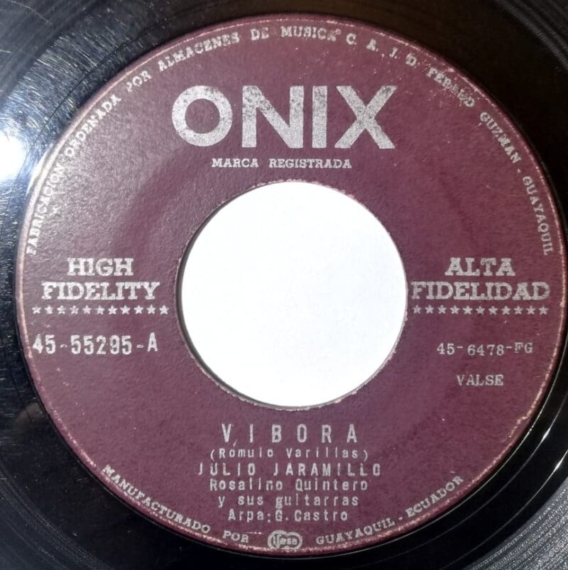 Disco de Vinilo Julio Jaramillo - Quiero Morir / Víbora Vinyl Record