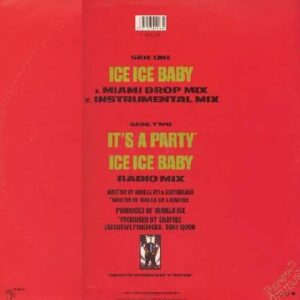 Disco de Vinilo Vanilla Ice - Ice Ice Baby Vinyl Record