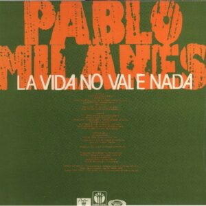 Disco de Vinilo Pablo Milanes - La Vida No Vale Nada Vinyl Record