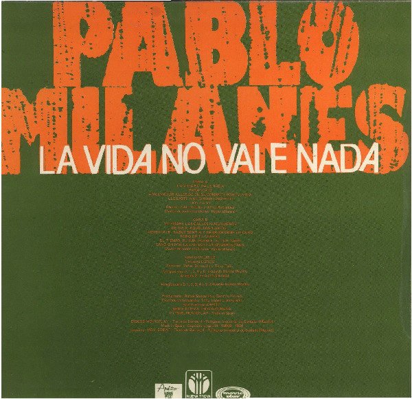 Pablo Milanes - La Vida No Vale Nada Vinilo