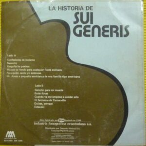 Disco de Vinilo Sui Generis  - La Historia De Vinyl Record