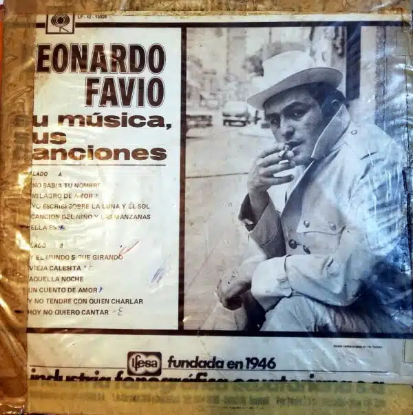 Disco de Vinilo Leonardo Favio - Su Música, Sus Canciones Vinyl Record