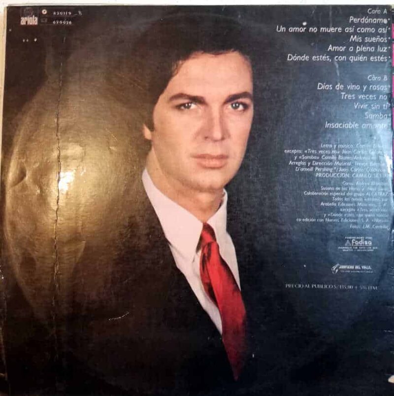 Disco de Vinilo Camilo Sesto - Amaneciendo Vinyl Record