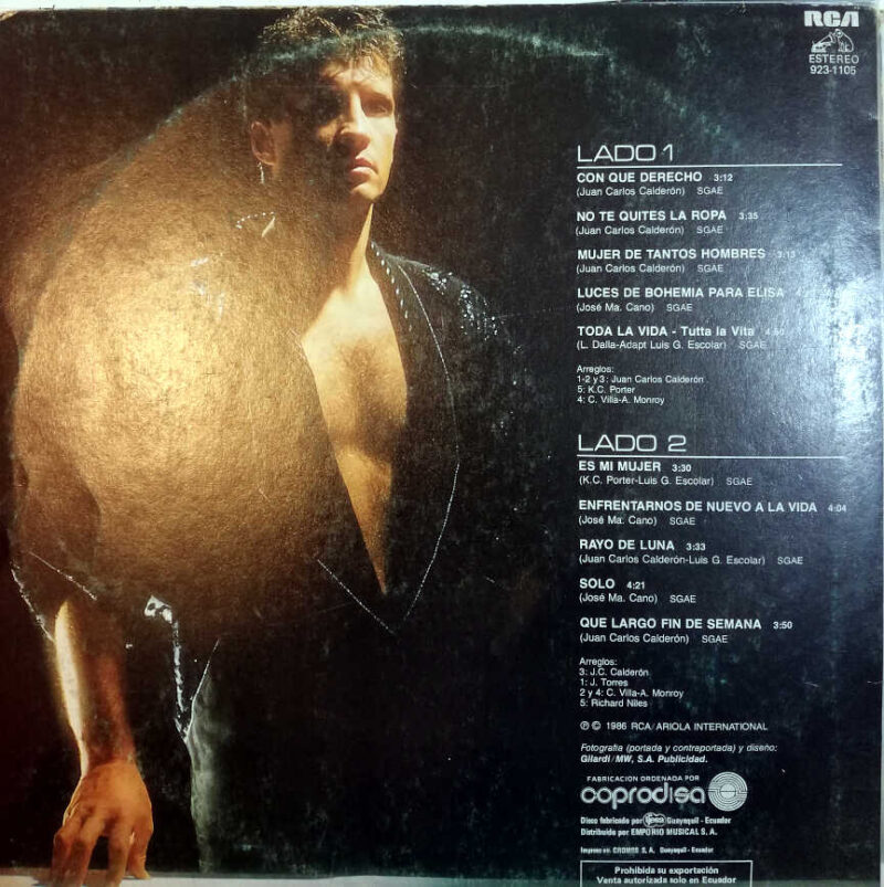 Disco de Vinilo Emmanuel - Desnudo Vinyl Record