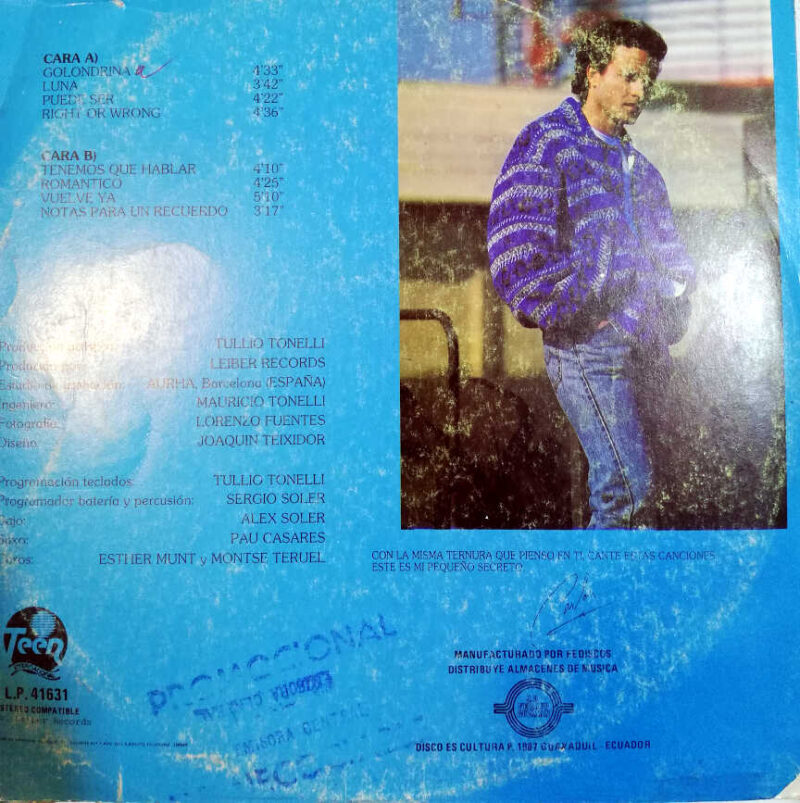 Disco de Vinilo Carlos Fuentes - Golondrina Vinyl Record