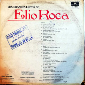 Disco de Vinilo Elio Roca - Los Grándes Éxitos De Elio Roca Vinyl Record