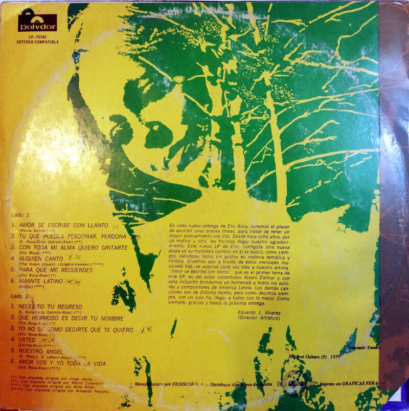 Disco de Vinilo Elio Roca - Elio Roca Vinyl Record