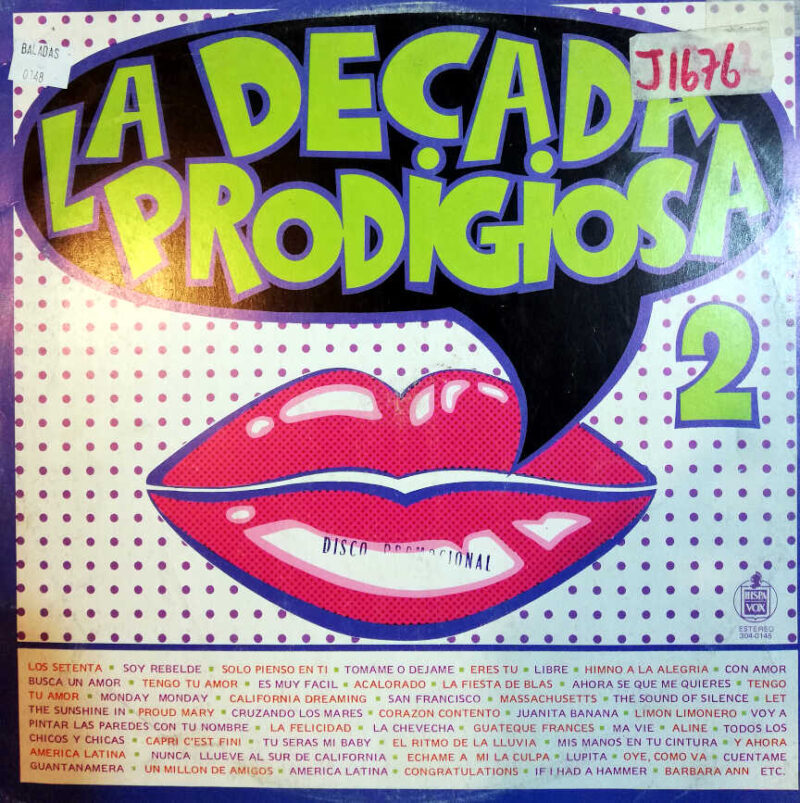 Disco de Vinilo Varios - La Década Prodigiosa 2 Vinyl Record