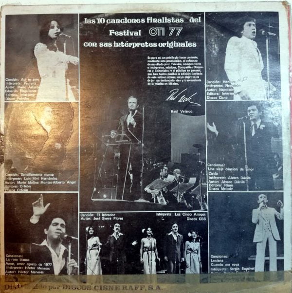 Varios - Las 10 Canciones Finalistas Del Oti 77 Vinilo