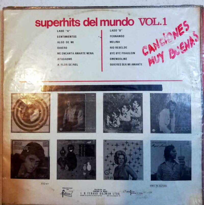 Disco de Vinilo Varios - Súper Hits Del Mundo Vol 1 Vinyl Record