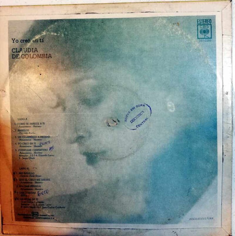 Disco de Vinilo Claudia - Yo Creo En Tí Vinyl Record