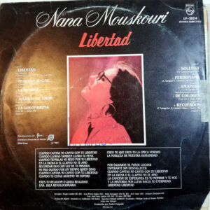 Disco de Vinilo Nana Mouskouri - Libertad Vinyl Record