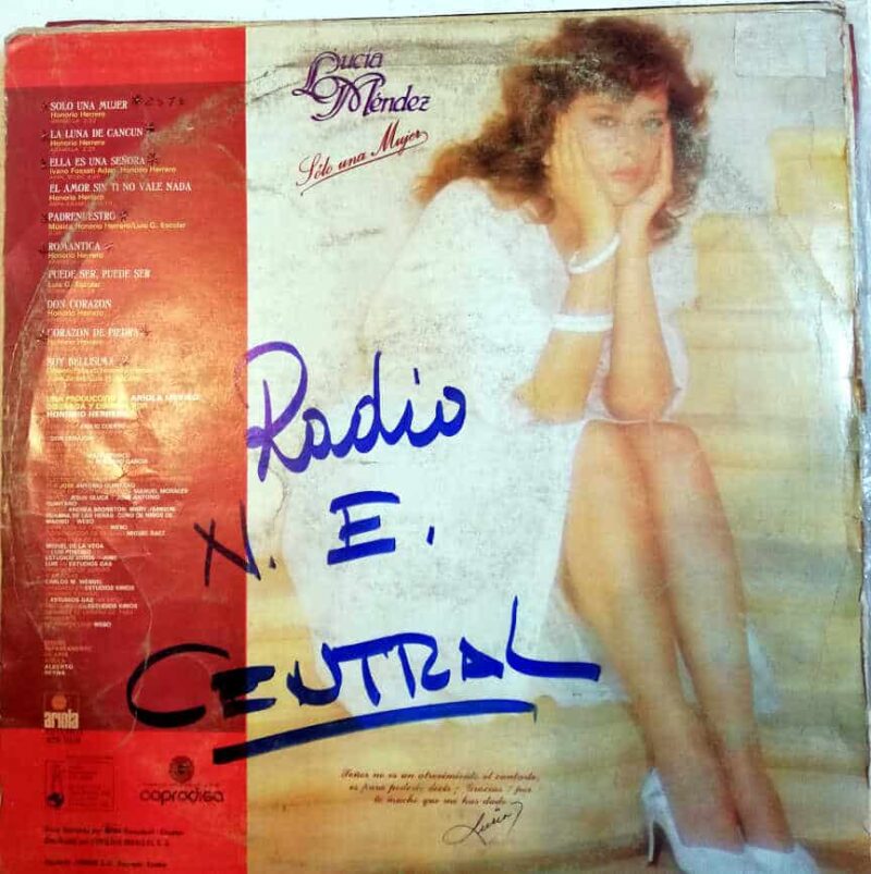 Disco de Vinilo Lucía Méndez - Solo Una Mujer Vinyl Record
