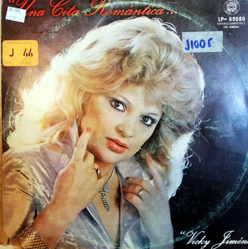 Disco de Vinilo Vicky Jiménez - Una Cita Romántica Vinyl Record