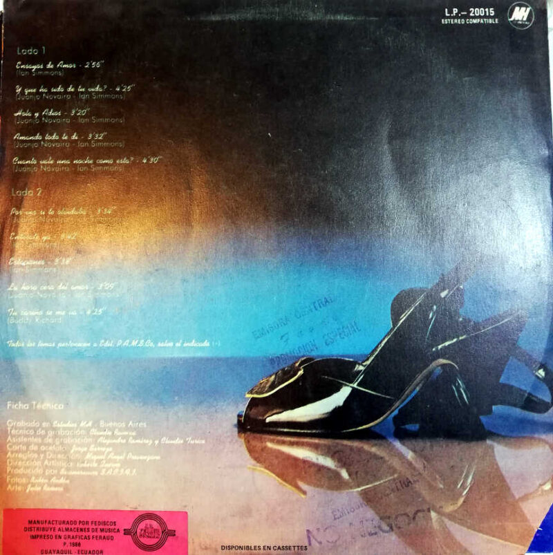 Disco de Vinilo Ian Simmons - Una Noche Como Esta Vinyl Record