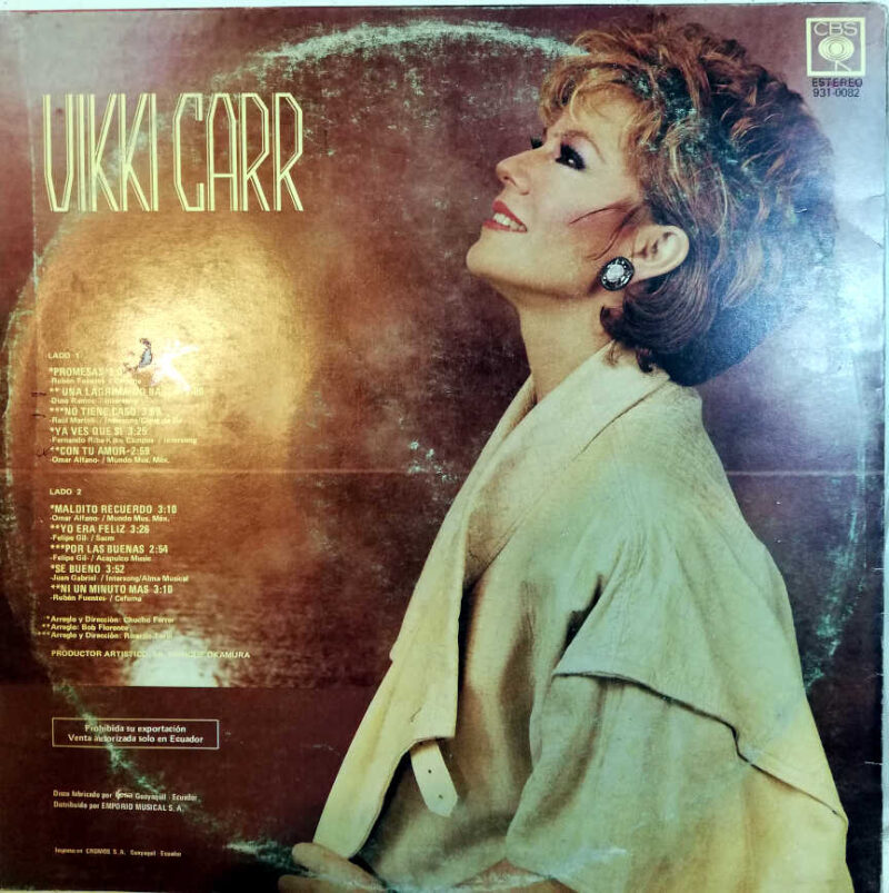 Disco de Vinilo Vikki Carr - Promesas Vinyl Record