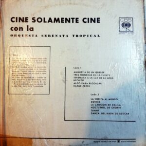 Disco de Vinilo Orquesta Serenata Tropical - Cine Solamente Cine Con La Orquesta Serenata Tropical Vinyl Record