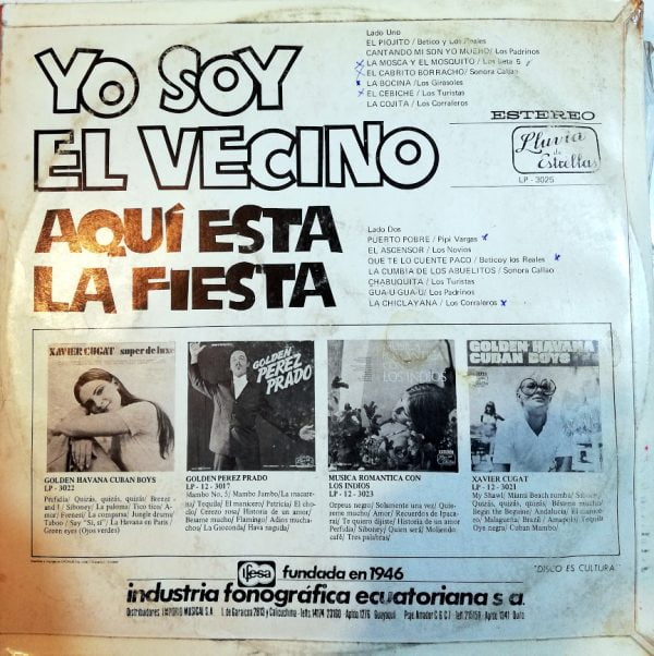 Disco de Vinilo Varios - Yo Soy El Vecino Aquí Esta La Fiesta Vinyl Record