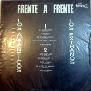Disco de Vinilo Los Extraños Y Los Autenticos - Frente A Frente Vinyl Record