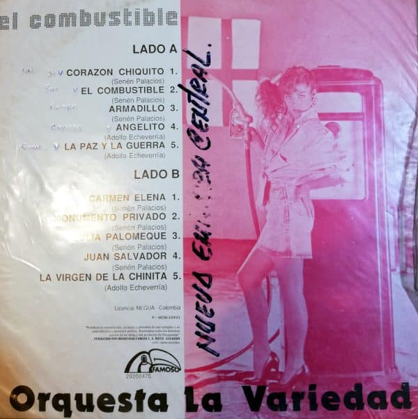 Disco de Vinilo Orquesta La Variedad - El Combustible Vinyl Record