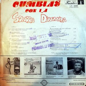 Disco de Vinilo La Sonora Dinamita - Cumbias Con La Sonora Dinamita Vinyl Record