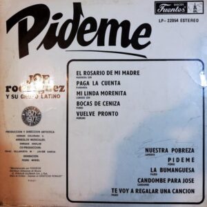 Disco de Vinilo Joe Rodriguez Y Su Grupo Latino - Pideme Vinyl Record
